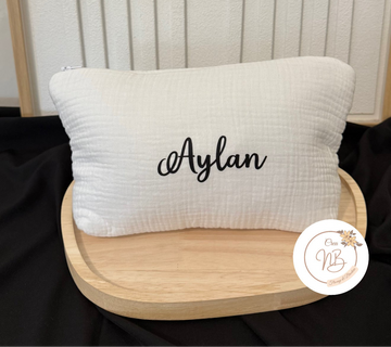 Trousse de toilette gaz de coton {Flocage}