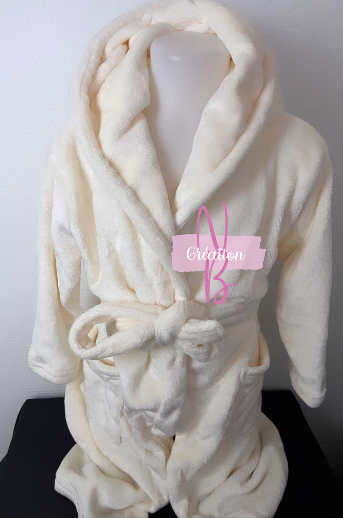 Peignoir polaire enfant {Broderie}