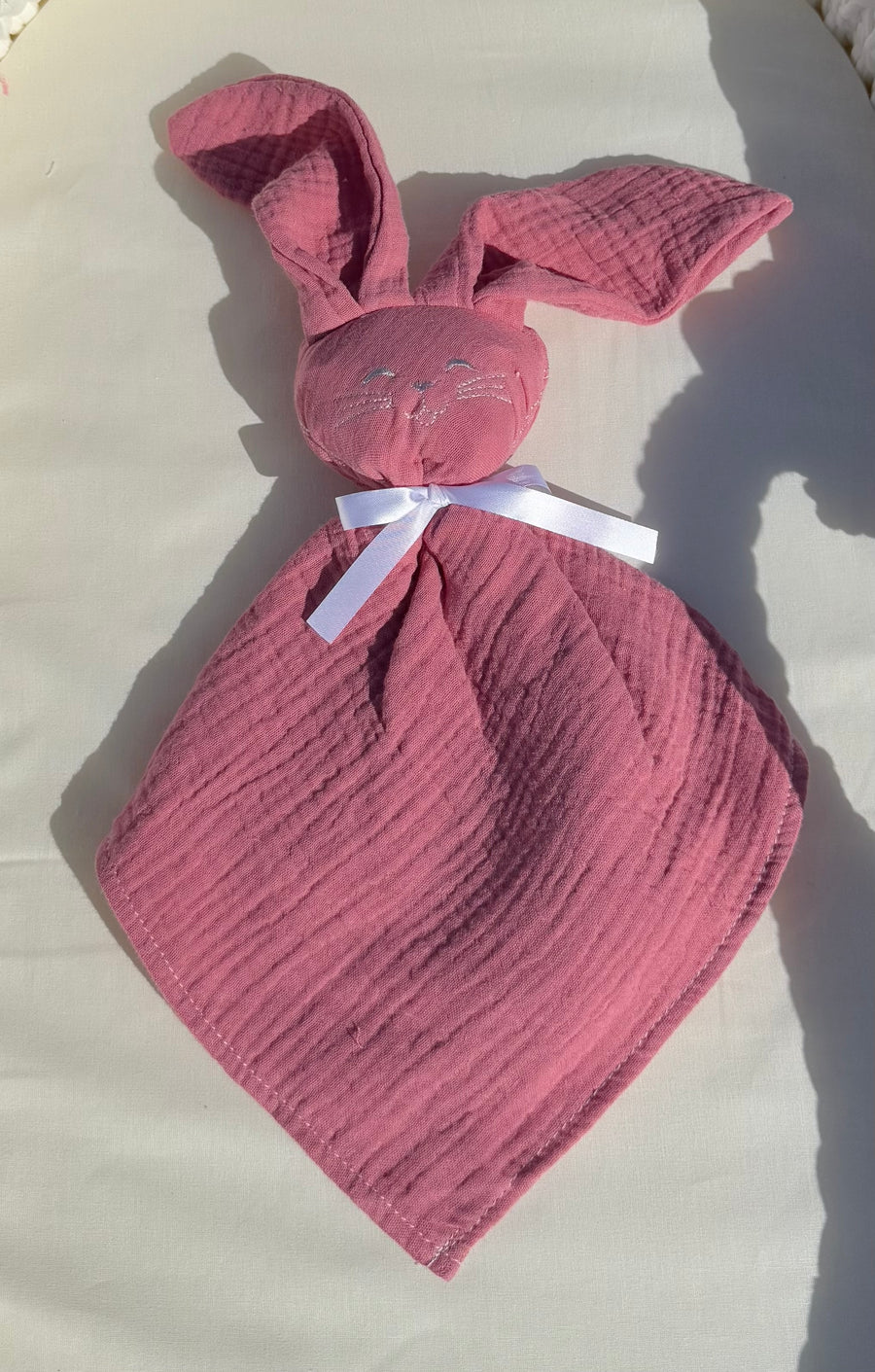 Doudou gaz de coton {Broderie}