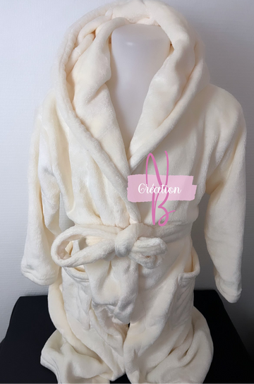 Peignoir polaire enfant {Flocage}