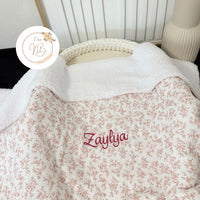 Plaid collection gold / Intérieur Sherpa {Broderie} Confection 1 MOIS