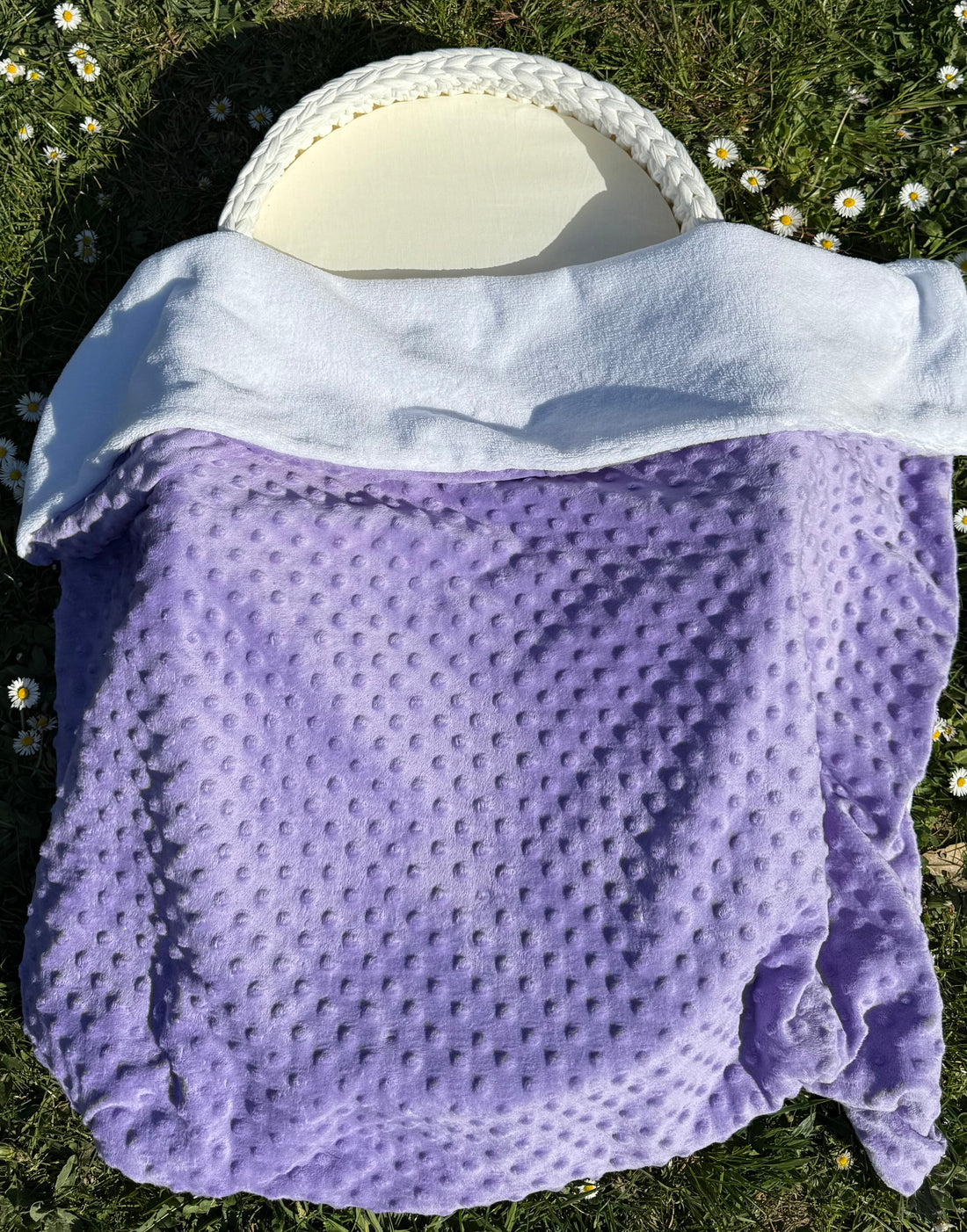 Plaid minky {Broderie}