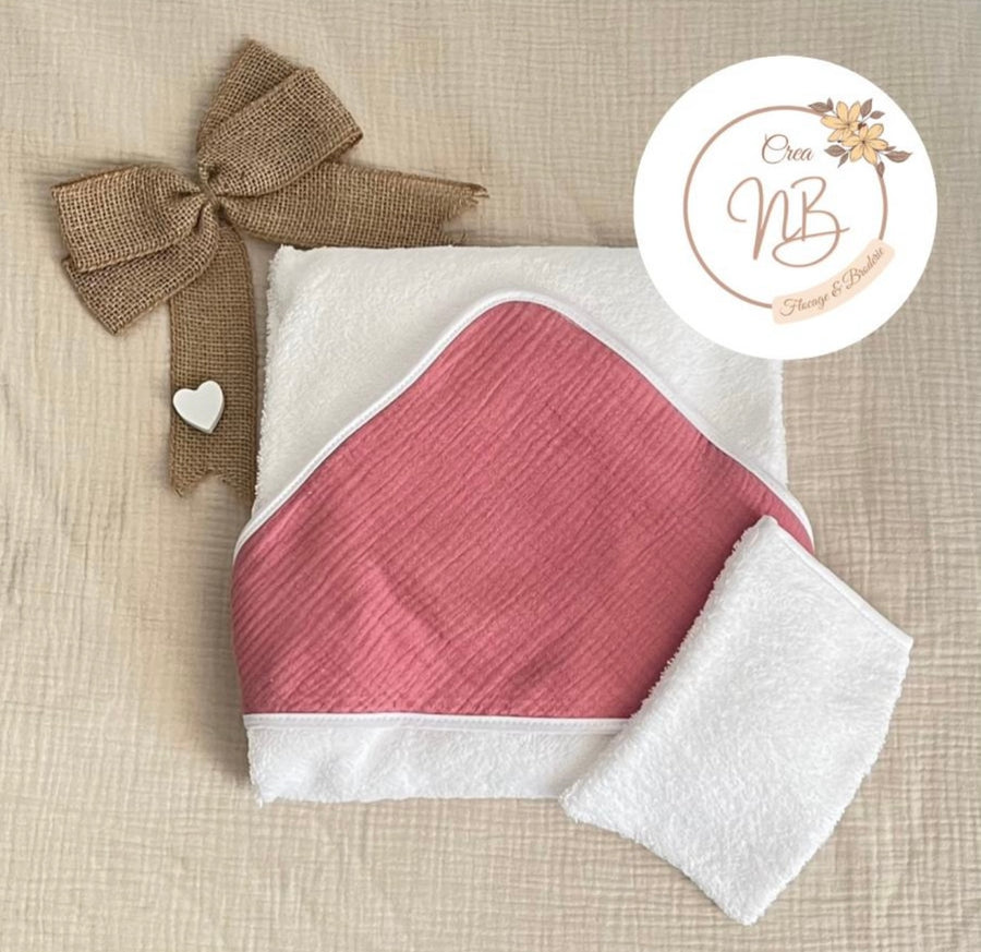 Cape de bain gaz de coton {Broderie}