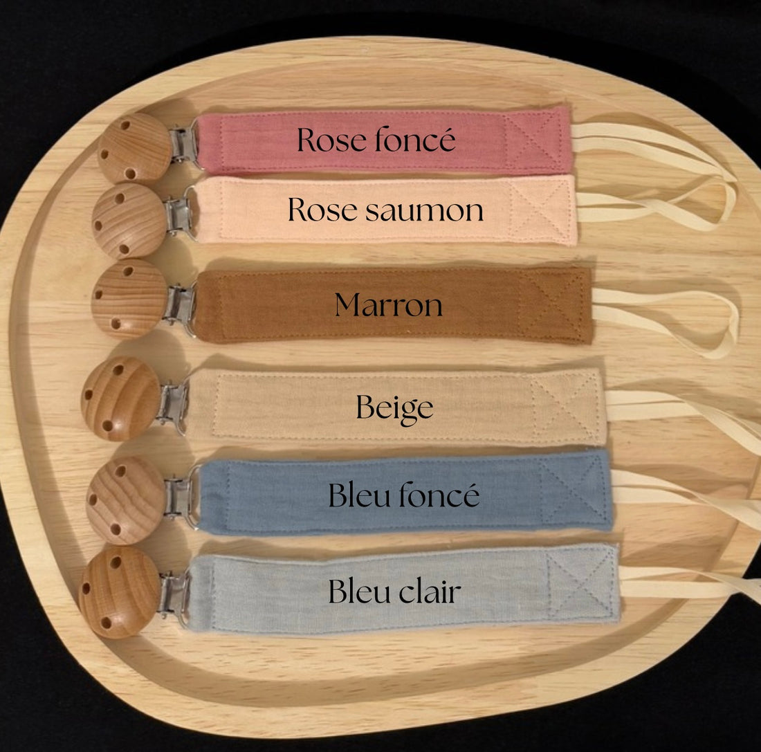 Attache tétine tissu {Flocage}