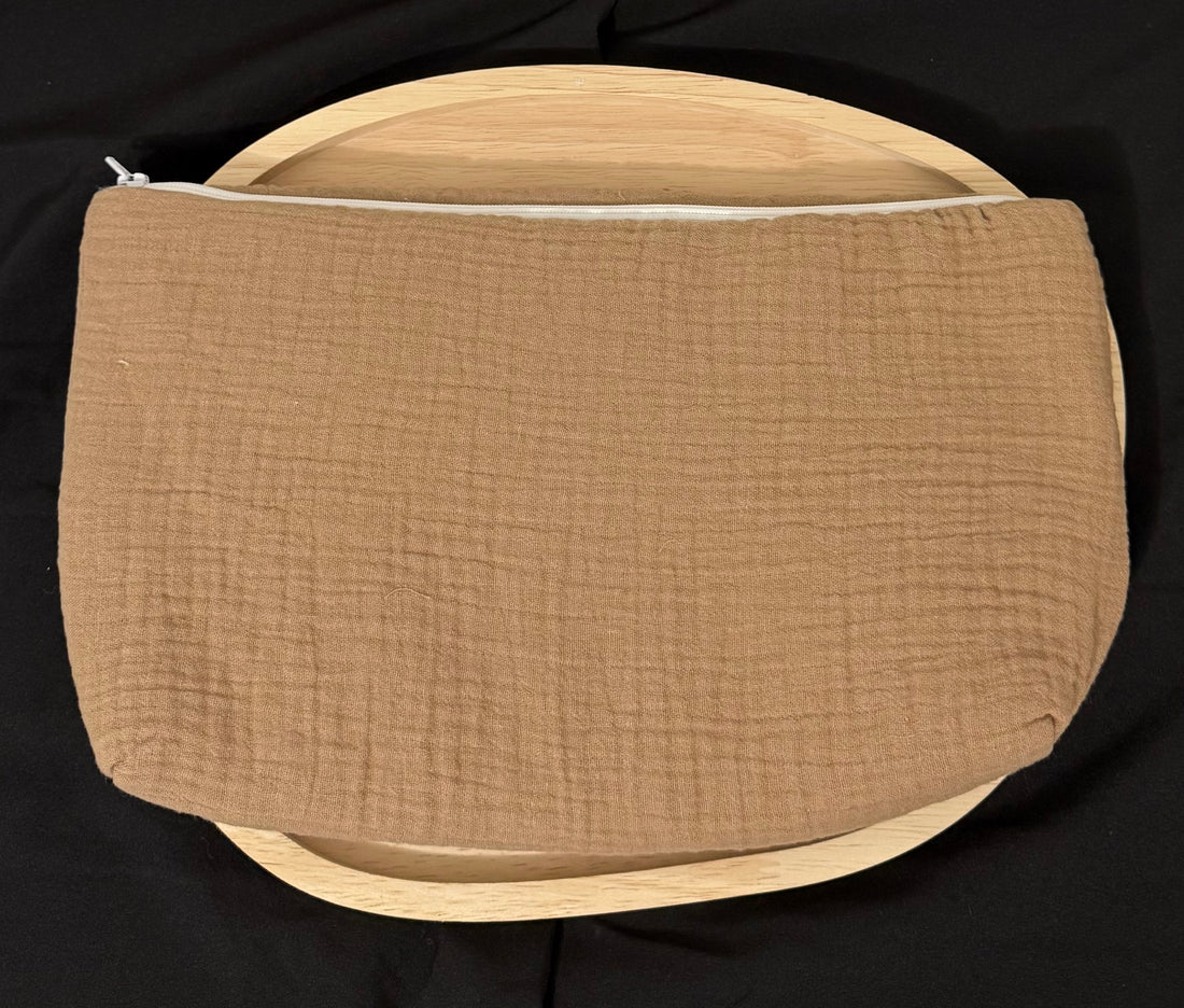 Trousse de toilette gaz de coton {Broderie}
