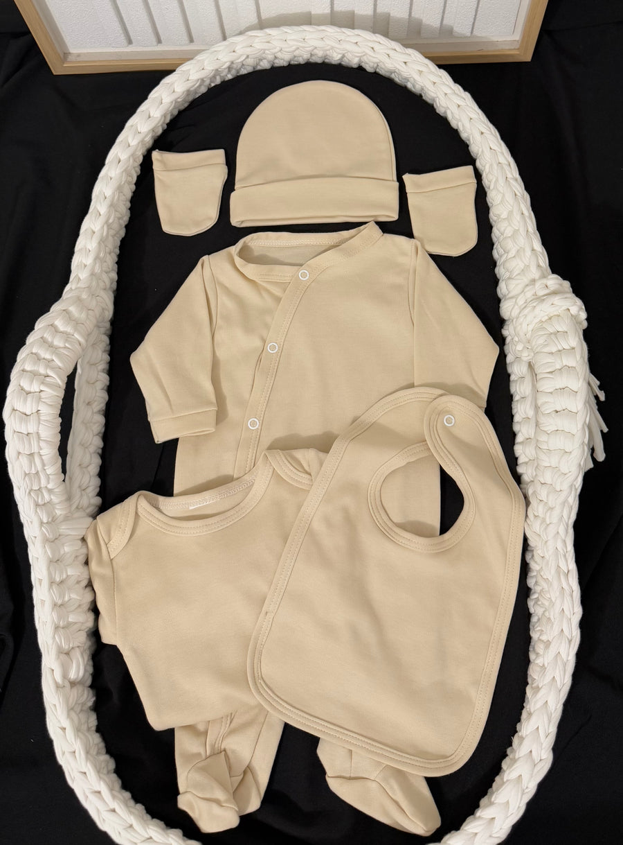 Ensemble tenue 5 pièces coton {Flocage}