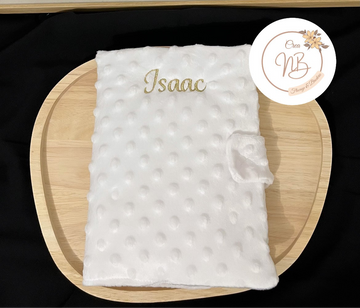 Protège carnet de santé minky {Broderie}