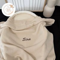 Plaid maille {Broderie}