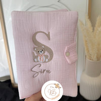 Protège carnet de santé avec lettre Ourson 🧸