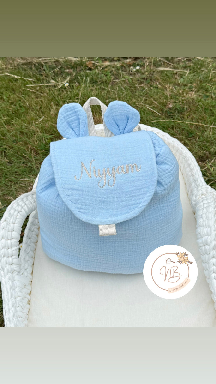 Sac à dos gaz de coton {Broderie}