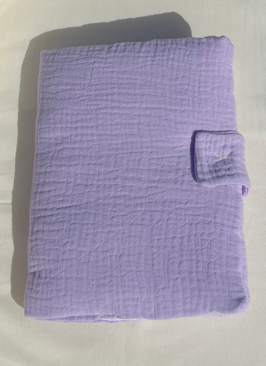 Protège carnet de santé gaz de coton {Broderie}