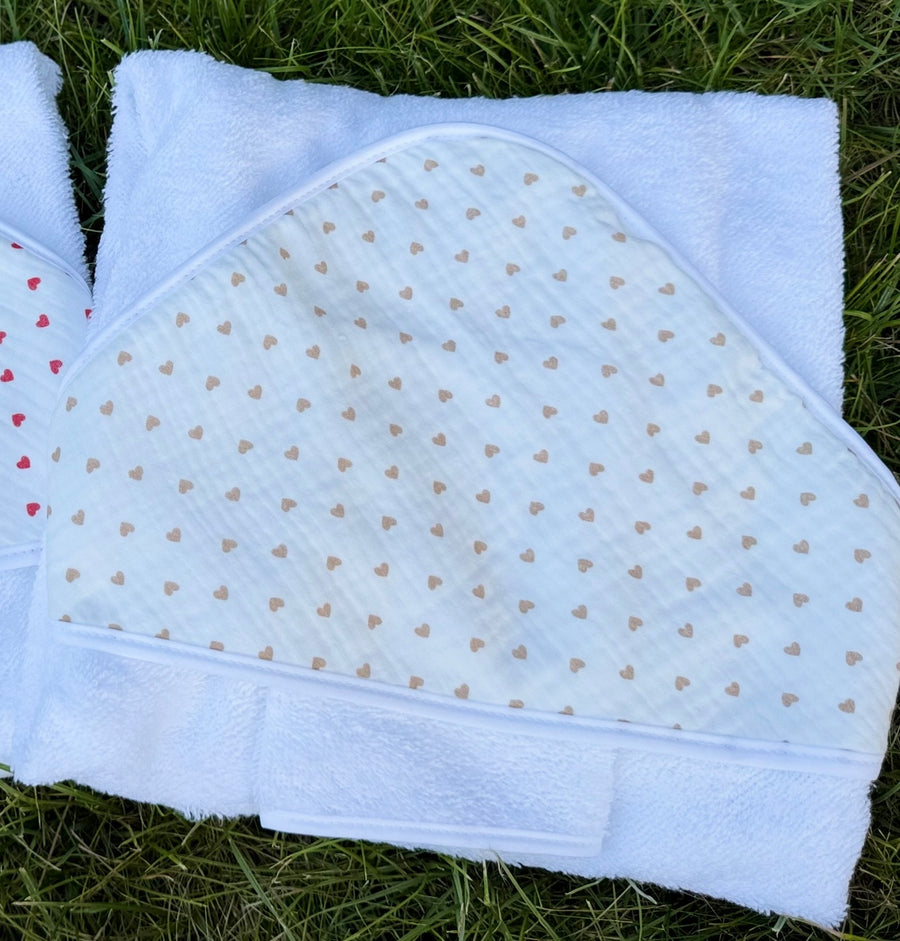 Cape de bain gaz de coton {Broderie}