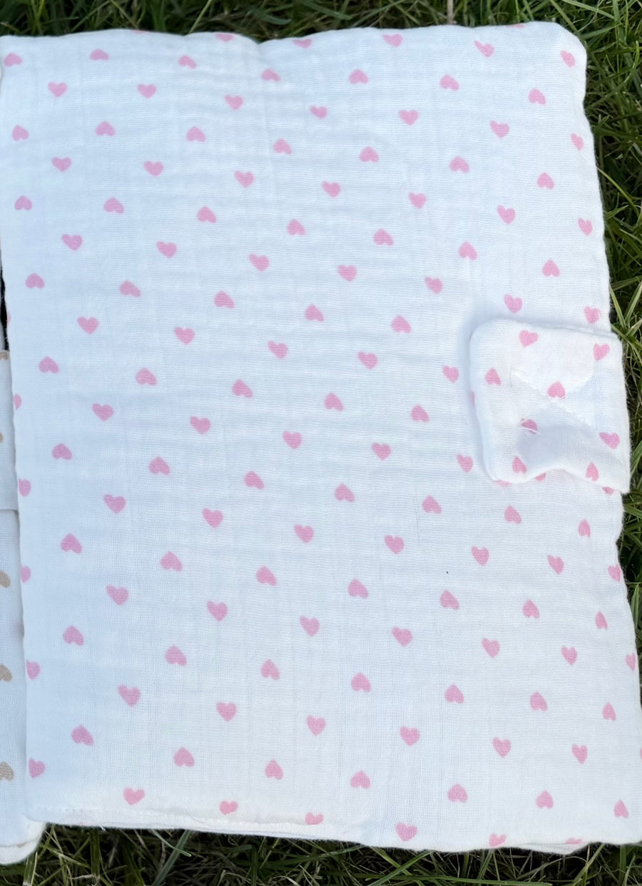 Protège carnet de santé gaz de coton {Broderie}