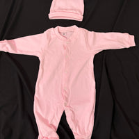 Tenue de naissance rose {Broderie}