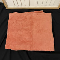 Plaid polaire terracotta {Broderie}