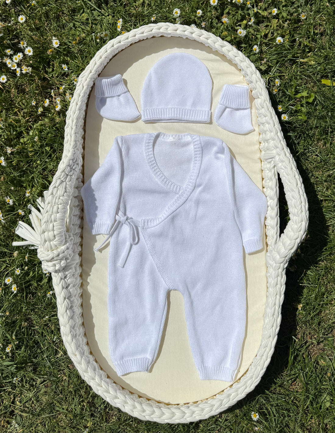 Combinaison en maille {Broderie}