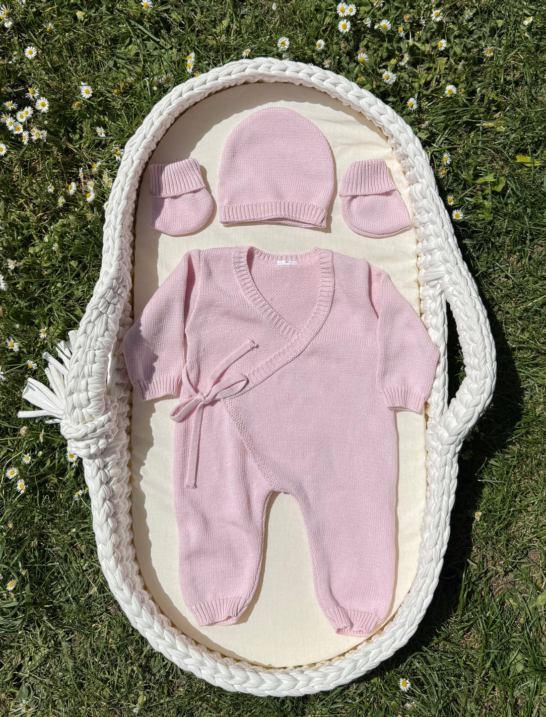 Combinaison en maille {Broderie}