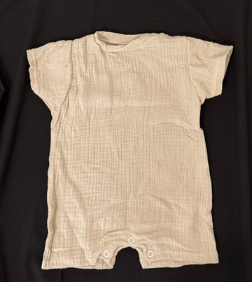 Combinaison short gaz de coton {Avec personnalisation en flocage}