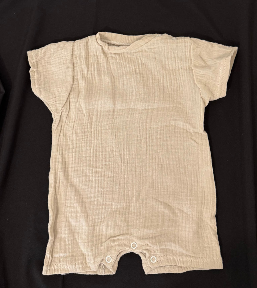 Combinaison short gaz de coton {Avec personnalisation en flocage}