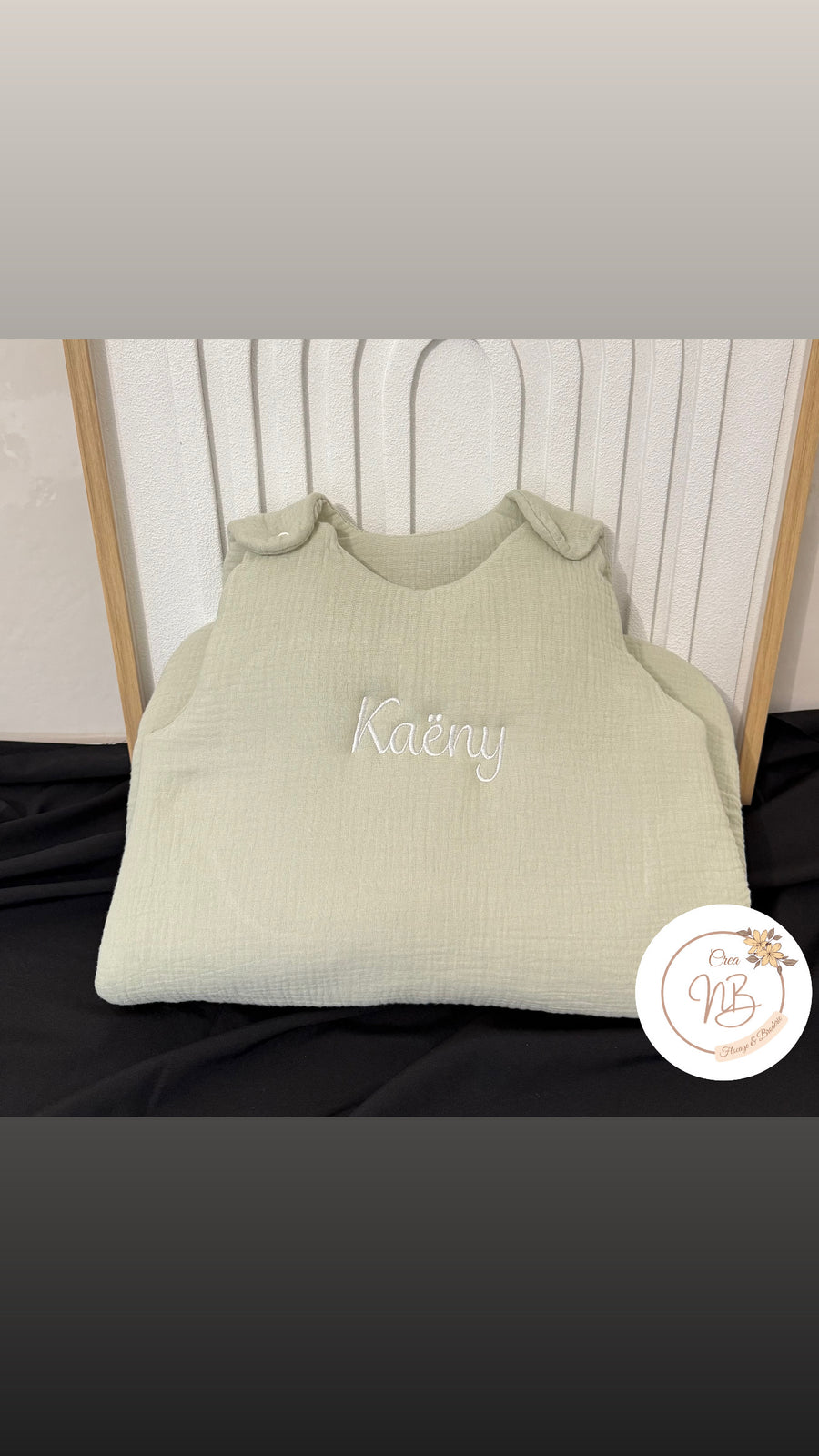 Gigoteuse gaz de coton {Broderie}