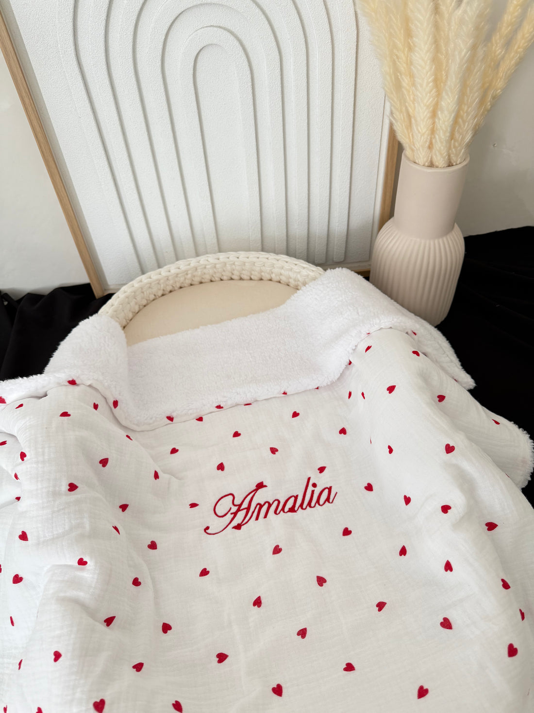 Plaid collection gold / Intérieur Sherpa {Broderie} Confection 1 MOIS