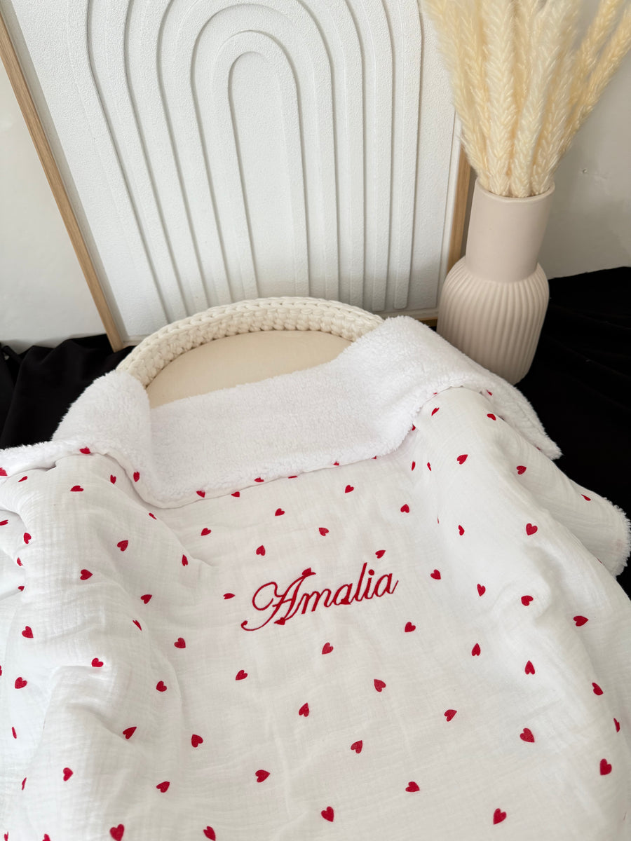 Plaid collection gold / Intérieur Sherpa {Broderie} Confection 1 MOIS