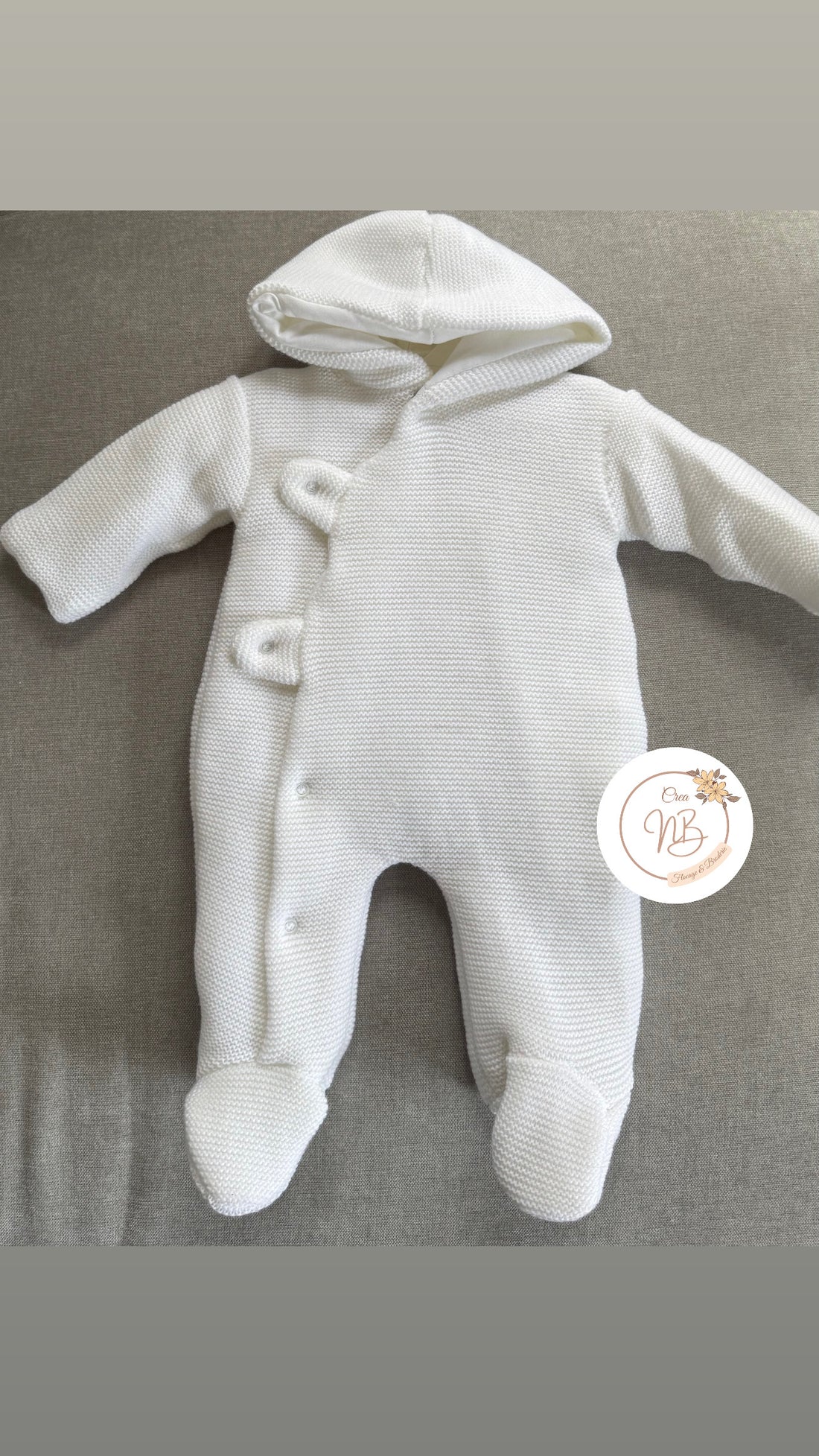 Combinaison pilote maille {Broderie}