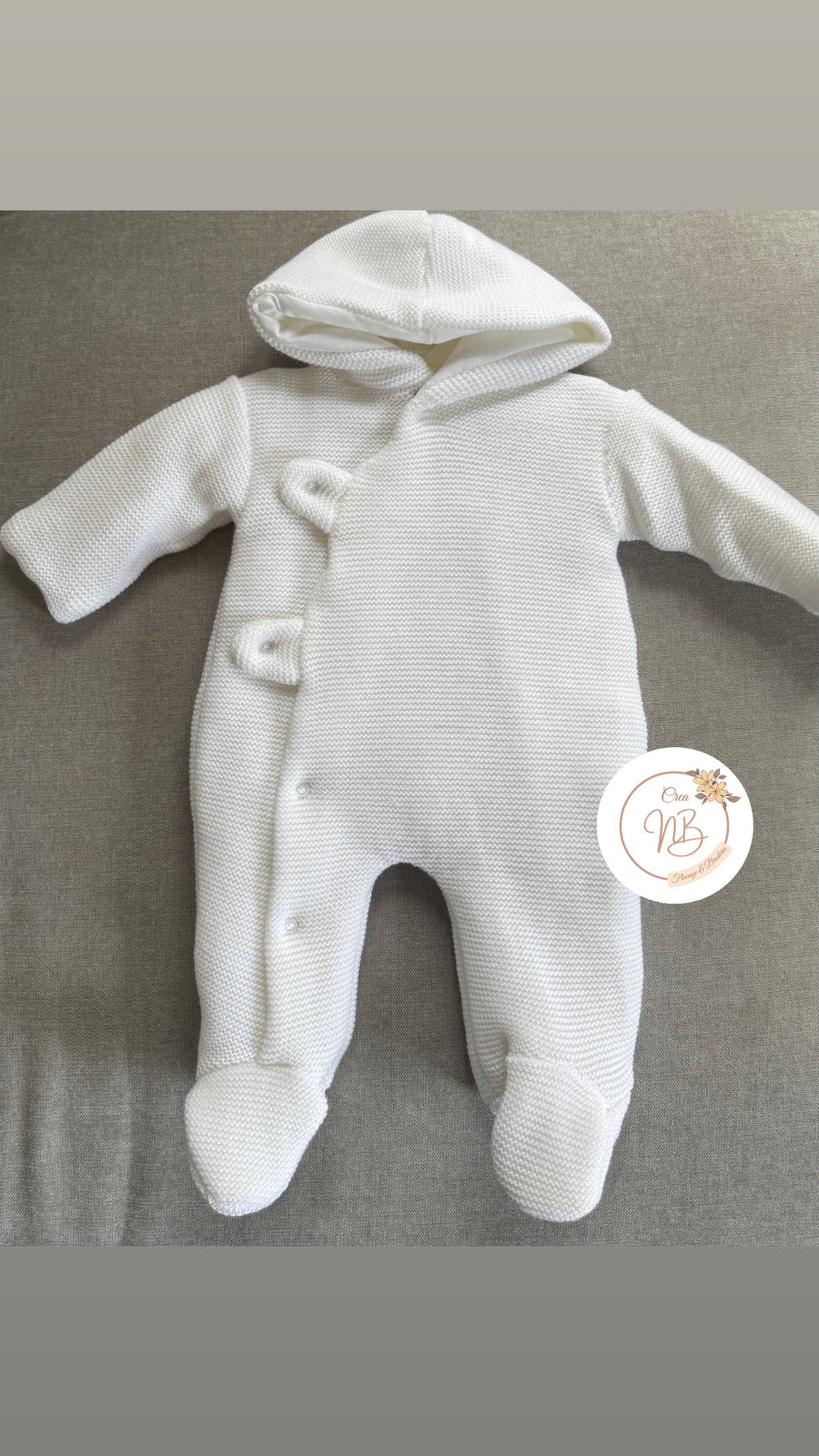 Combinaison pilote maille {Broderie}