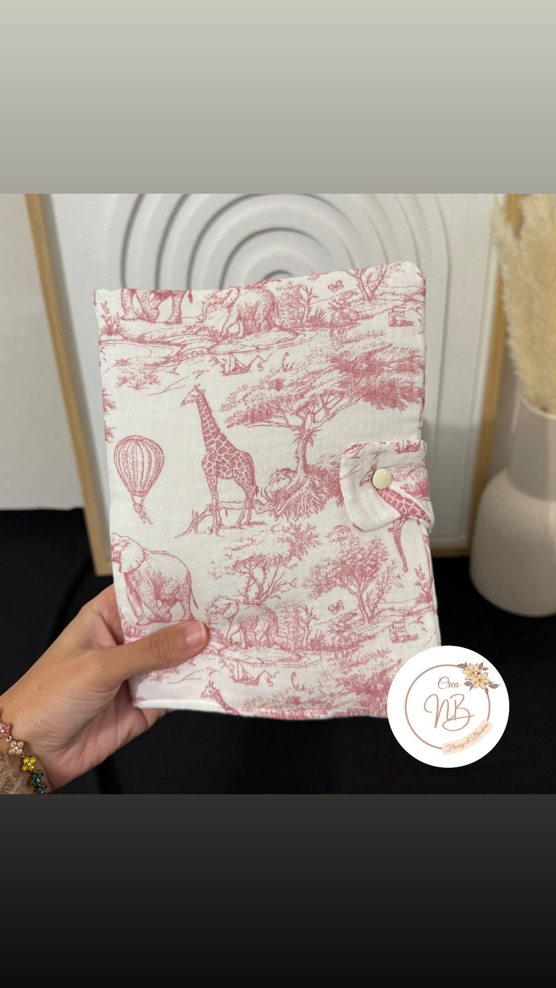 Protège carnet de santé gaz de coton