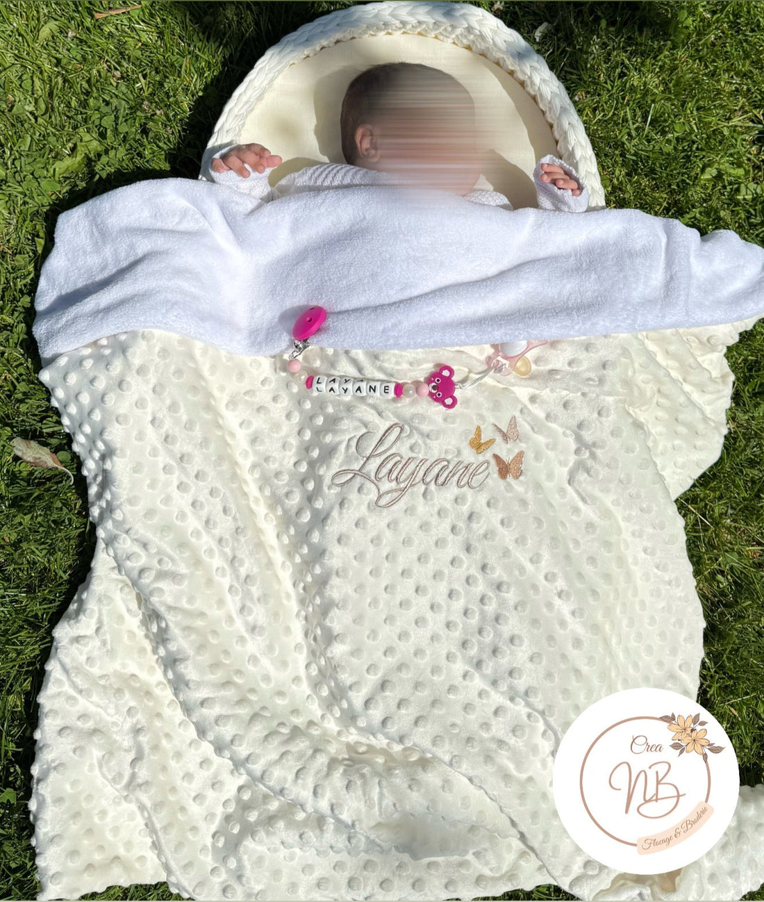 Plaid minky {Broderie}