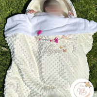 Plaid minky {Broderie}